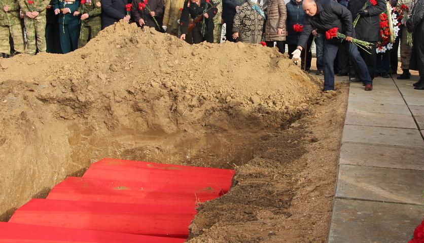 В Ростовской области перезахоронили останки неизвестного солдата
